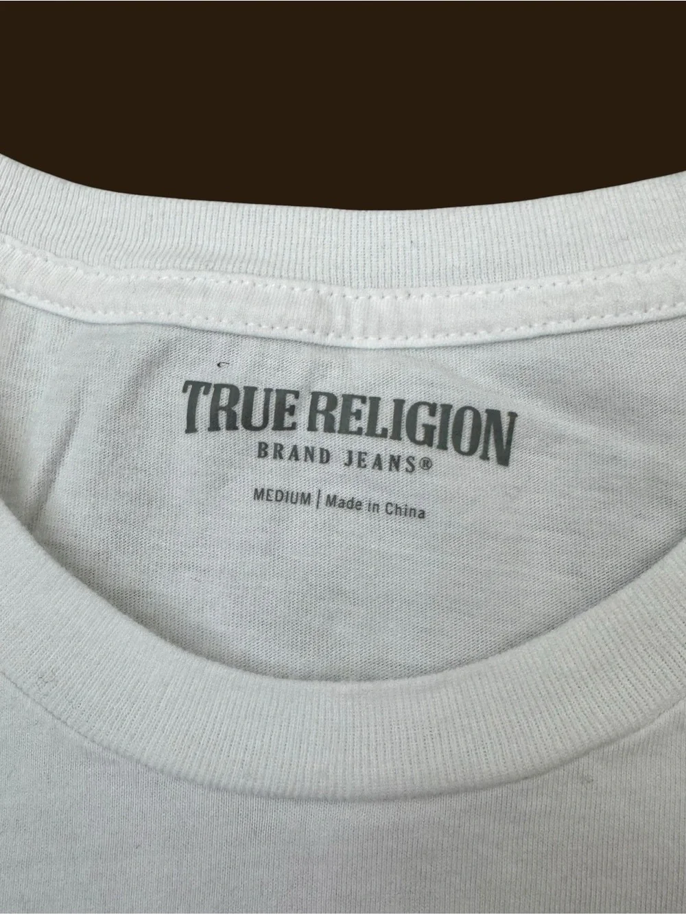 True Religion Buddha White Shirt